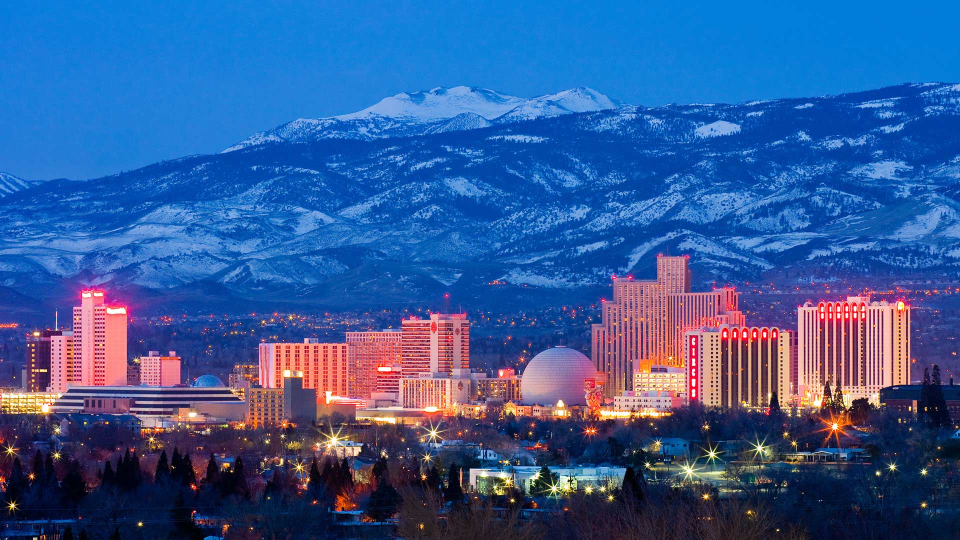 Reno Buildings and Mountain View