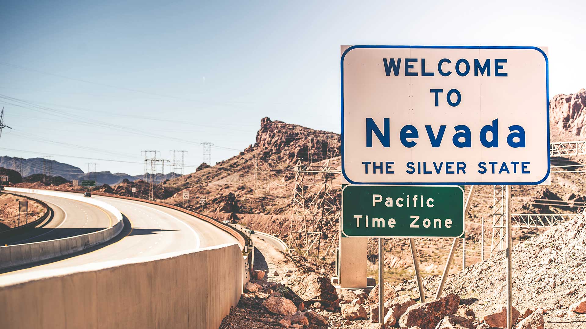 Nevada Silver State Highway Sign